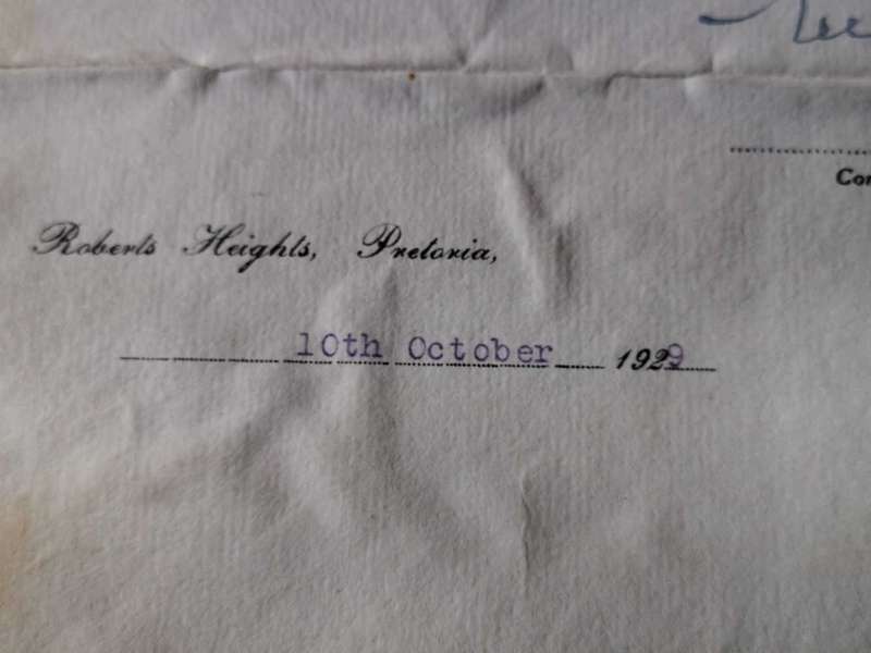 Original military officer certificate