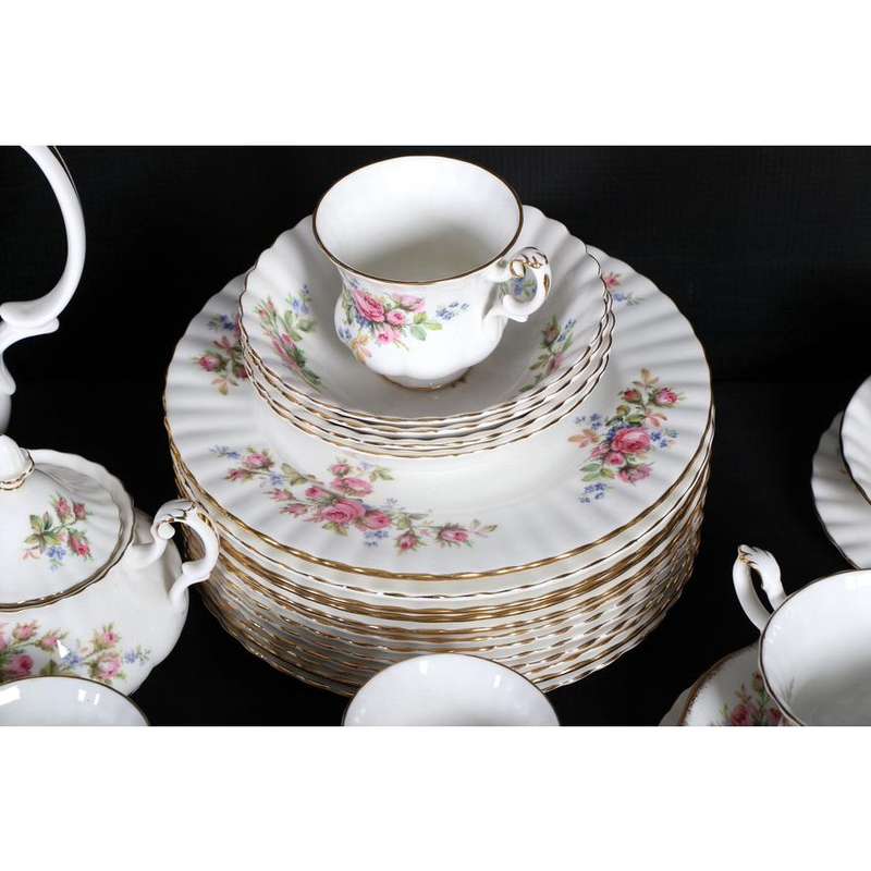 Royal Albert Moss Rose Pattern Service