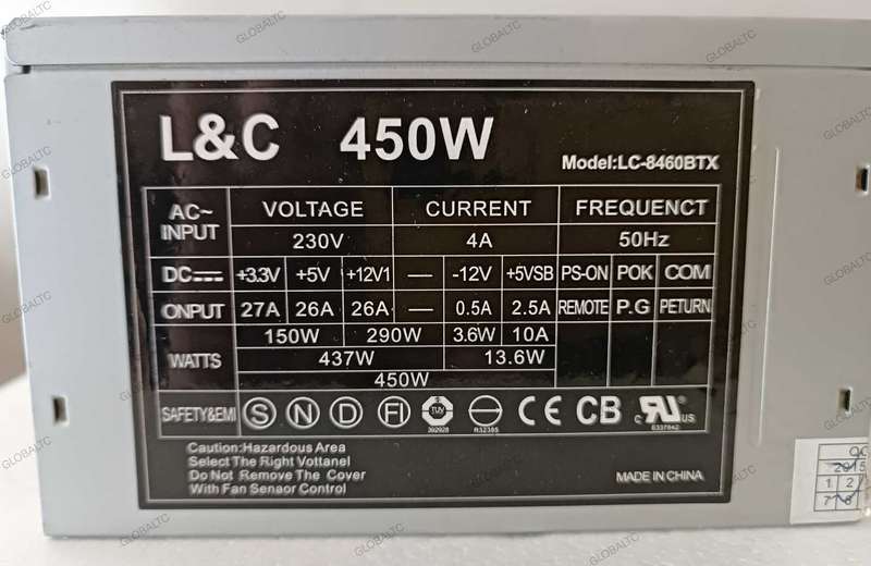 PC power supply 450 watt