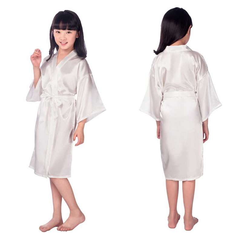 kids satin gown