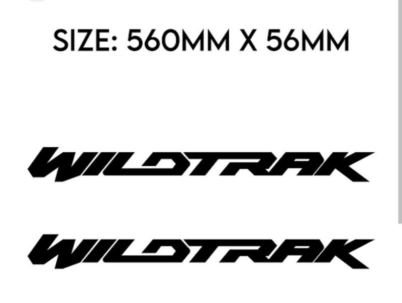 Ford Wildtrak 2x Stickers Black Ranger Stickers