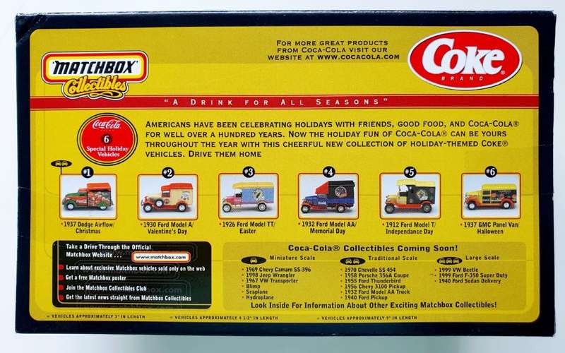 VINTAGE - 1999 MATCHBOX COLLECTIBLES - 1912 FORD MODEL T/ INDEPENDENCE DAY - TRADITIONAL SCALE