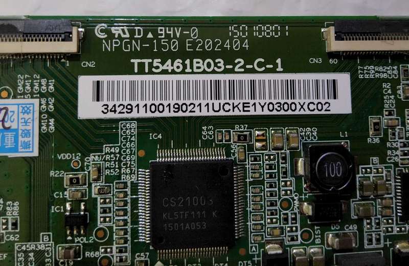 JVC TELEFUNKEN TT5461B03-2-C1 Tcon Board for 55 inch TV Television Timing CONtrol T-CON Board