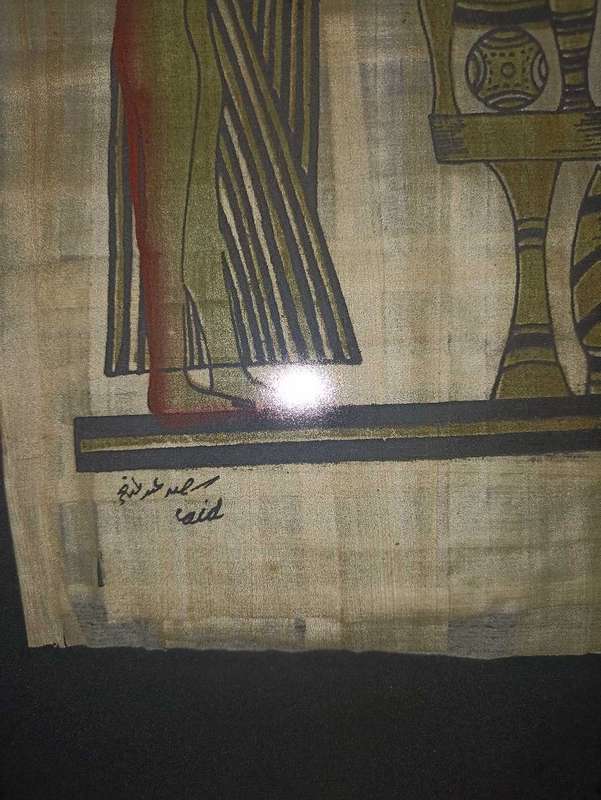 Original papyrus Egyptian picture