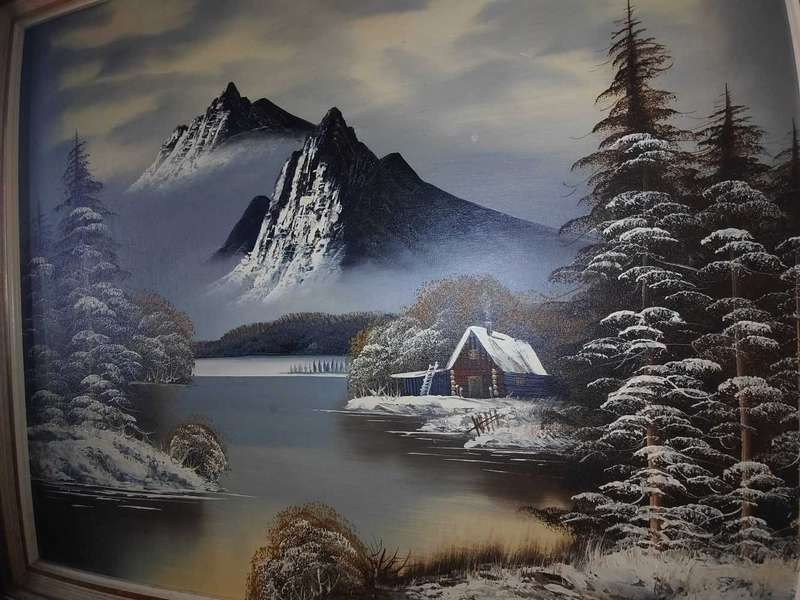 Beautiful oil on board signed Wolfe