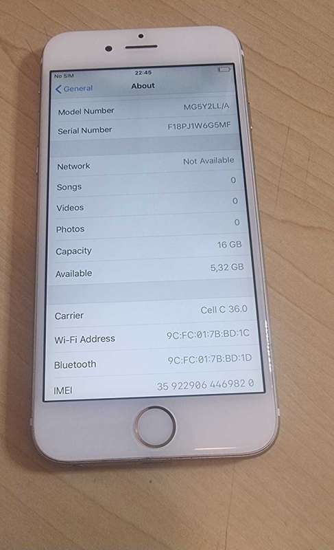 Iphone 6 /16 GB unlocked excellent condition