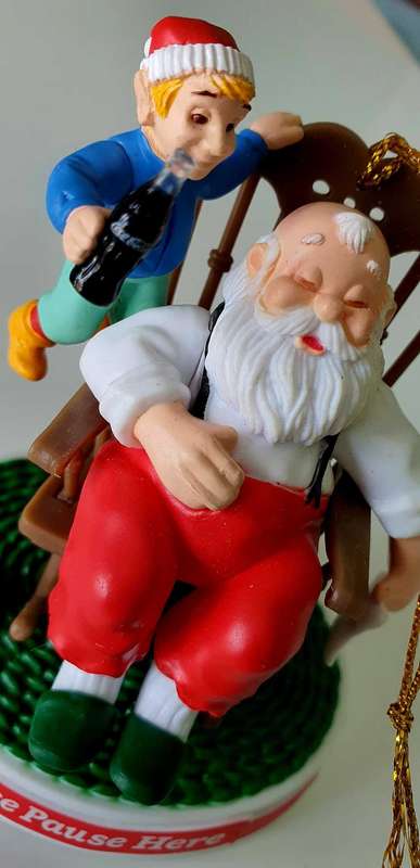 VINTAGE COCA COLA - MUSICAL CHRISTMAS ORNAMENT