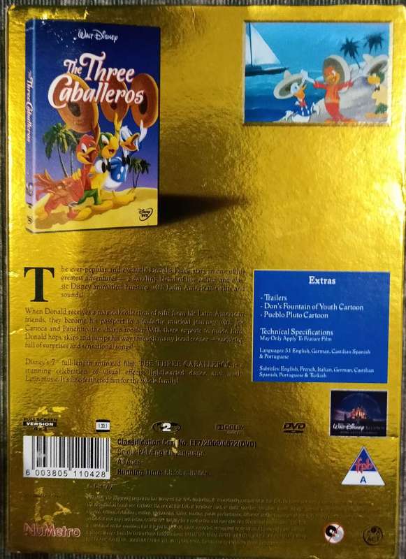 Disney The Three Caballeros DVD Movie