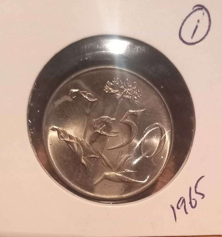 1965 50c AFRIKAANS