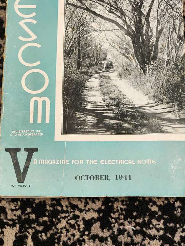 Eskom (Escom) Magazine 1941 - Rare (something to read during loadshedding)