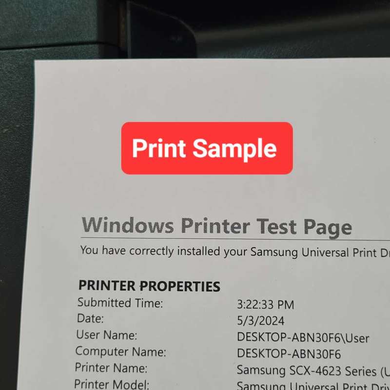 Samsung SCX-4623F Lazer printer with Toner