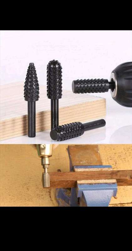 5 pc Rotary Rasp wood carving bits