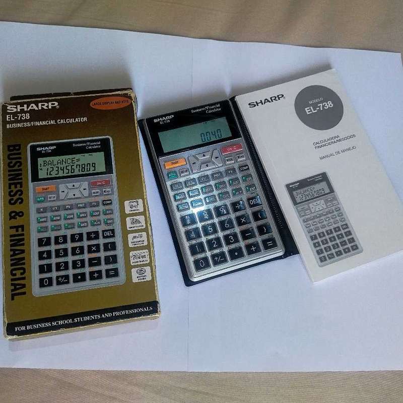 SHARP EL-738BUSINESS AND FINANCIAL CALCULATOR