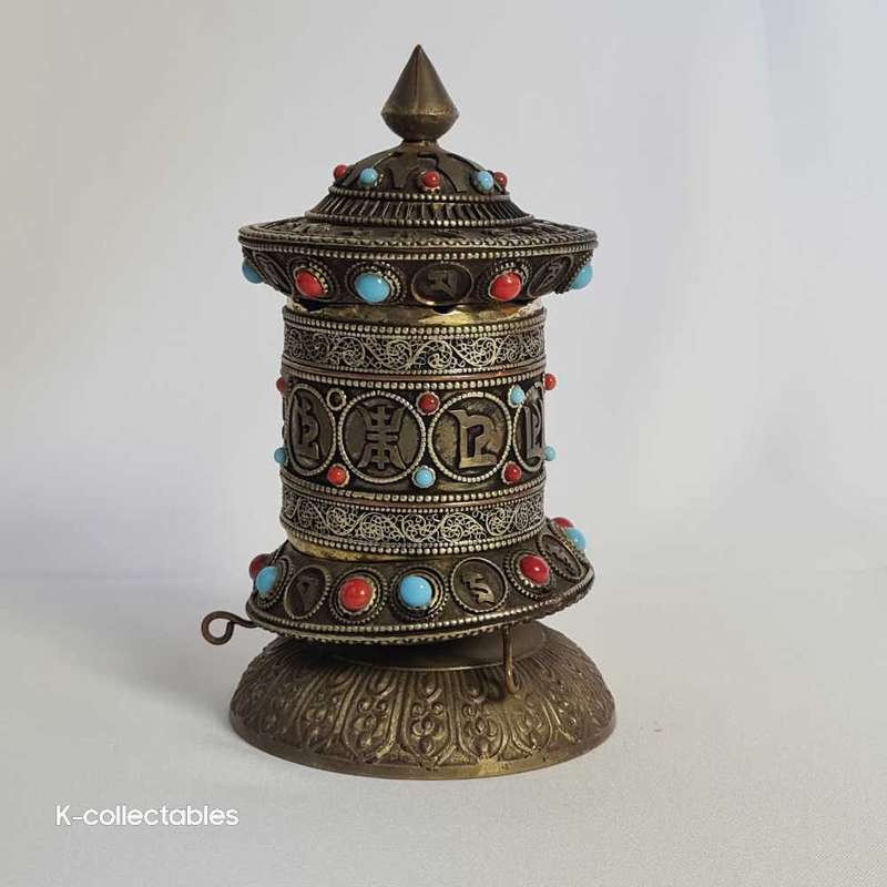 Tibetan Buddhist PRAYER WHEEL