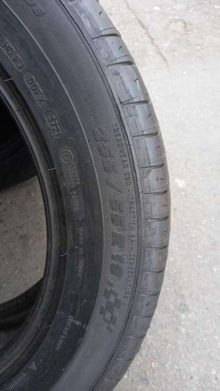 255/55/18 Michelin Tyres. Like 90% life