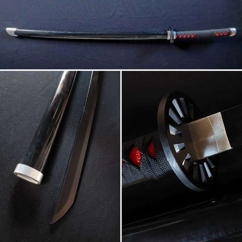 Demon Slayer Cosplay Sword, 100cm Bamboo Blade - Tanjiro Kamado