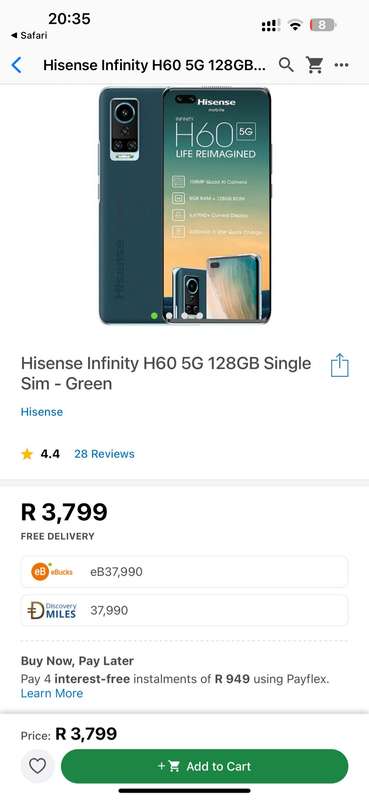 HISENSE H60 128GB