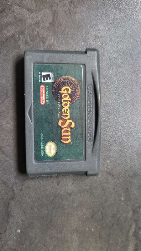 Golden Sun GBA cartridge