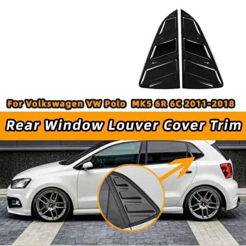 VW Polo 6 Rear Side Window Louvers