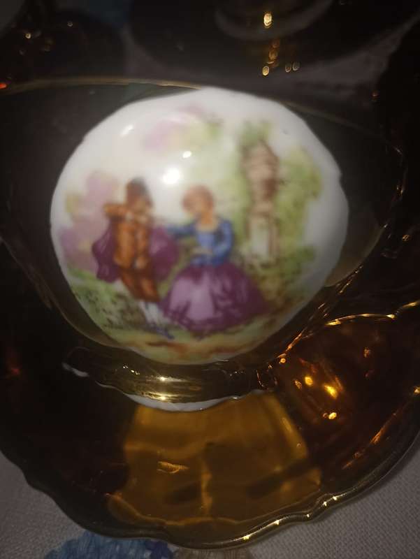 Eskay 22 carat gold plated teaset