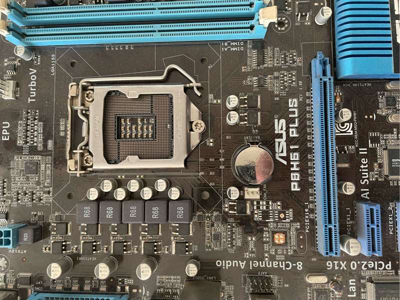 Asus P8H61 Plus Motherboard**For Parts Or repairs**