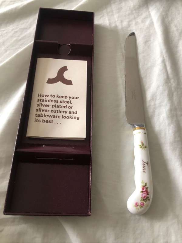Royal Albert Flower of the Month June Cake Knife