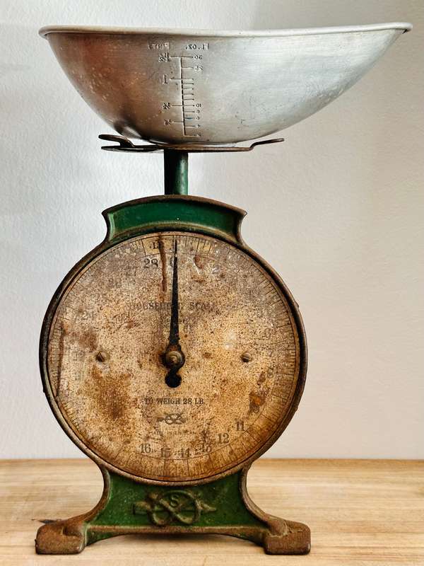 Vintage salter scales store
