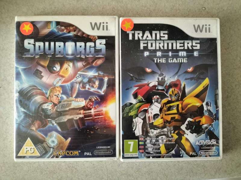 Wii games x2 Spyborgs and Transformers Prime (Wii)