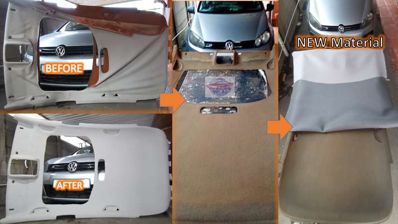 DIY car roof-lining material
