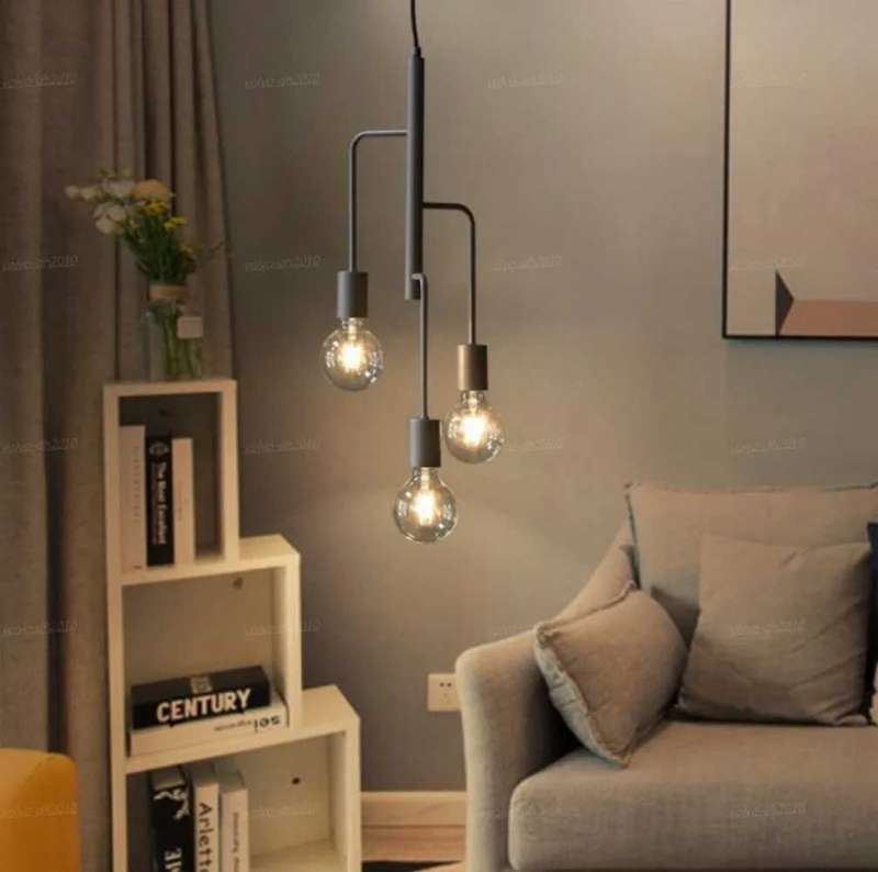 260cm long Metal 3-light pendant lights
