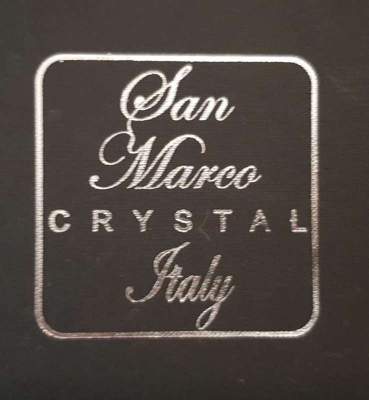 San Marco Crystal wine glasses set