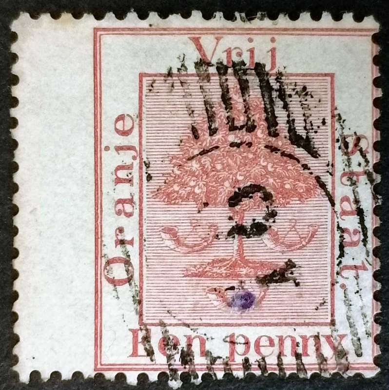 ORANGE FREE STATE PRINTED OFF CENTRE