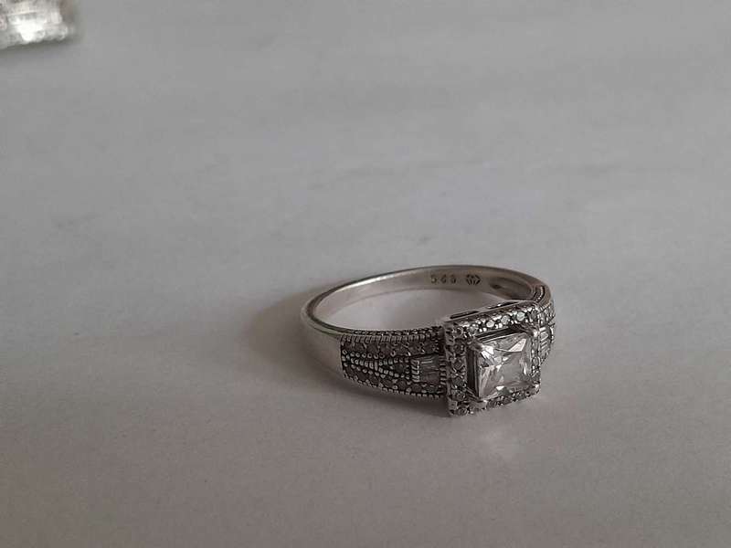 Four 925 Silver Rings. 20 mm Diameter.