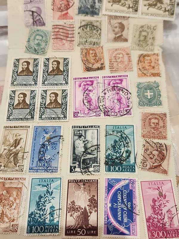 Italy & Italian PO abroad - loose and on piece circa 1900 - A selection