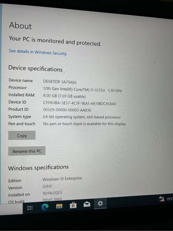 Core i5 12th Gen Lenovo L14 gen 3