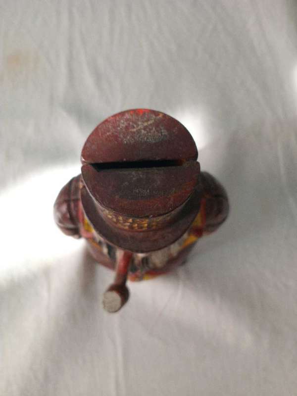 Paul Kruger cast iron Transvaal money box