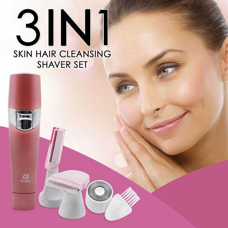 Facial hair removing machine