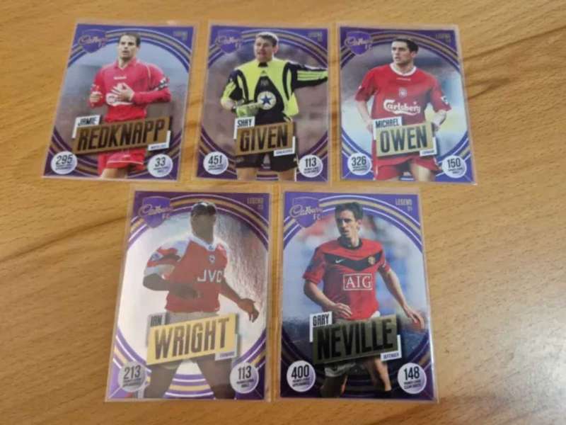 Panini adrenalyn Cadbury fc legends
