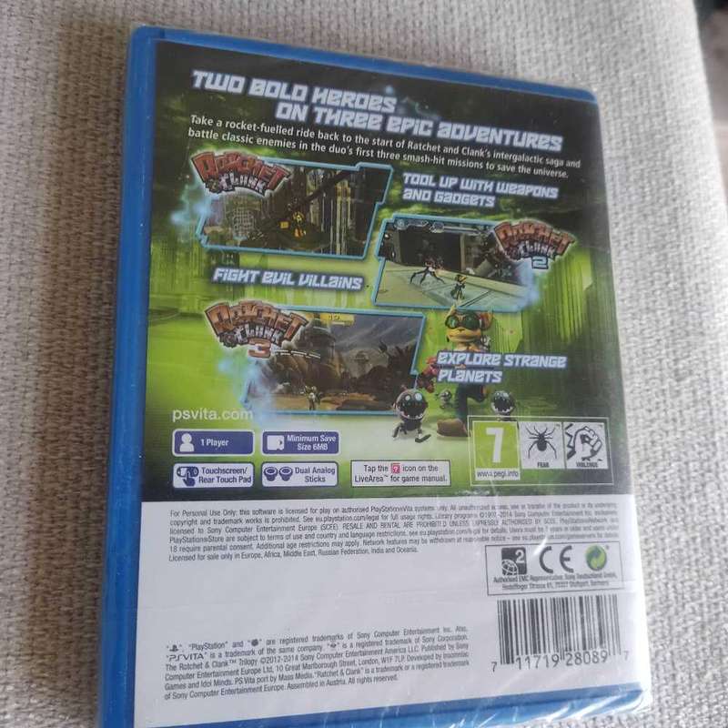 The Ratchet and Clank Trilogy Ps Vita