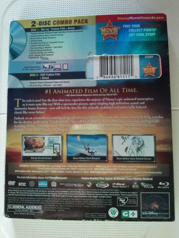 The Lion King Diamond Edition (Blu-ray + DVD)