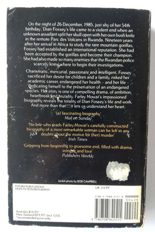 Woman in the Mists: The Story of Dian Fossey and the Mountain Gorillas of Africa by Farley Mowat