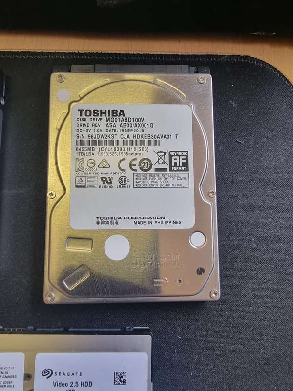 1Tb 2.5" Hard Drives