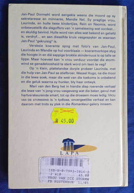 Vrou van die stormwind deur Mari van den Berg