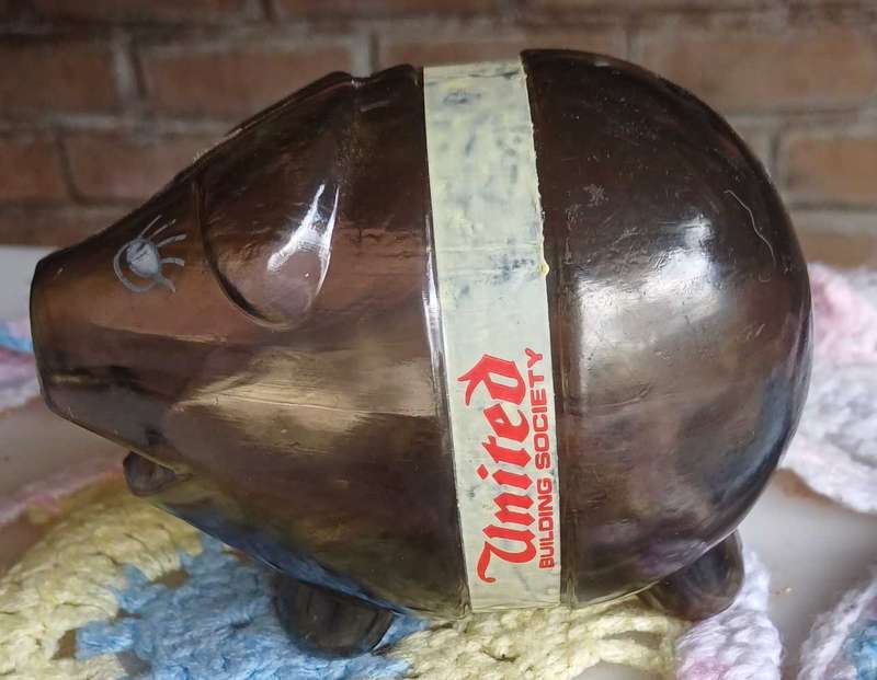 United Building Society piggy bank