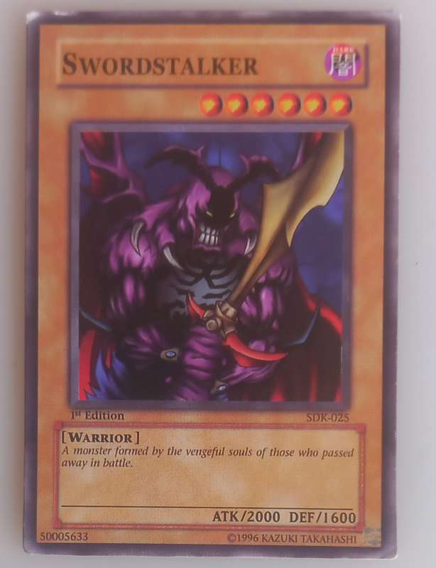 Yu-Gi-Oh! Swordstalker 1st edition card