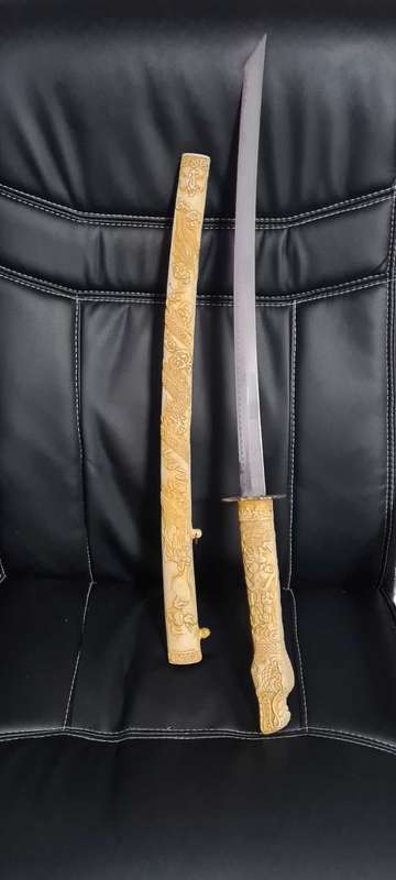 Japanese Katana sword in bone plate 800mm