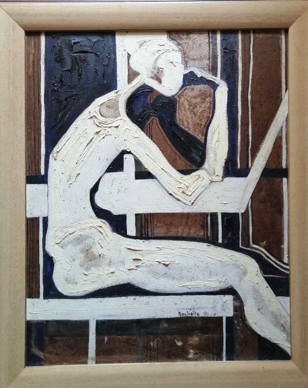 Very rare!! Rochelle feinstein oils on canvas board