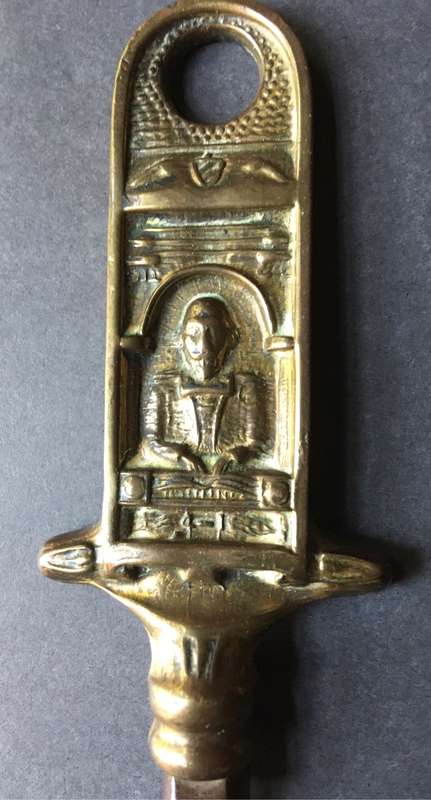 Vintage 1930s Shakespeare Brass  Bottle Opener