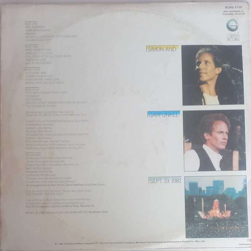 Simon & Garfunkel - The concert in Central Park 2LP