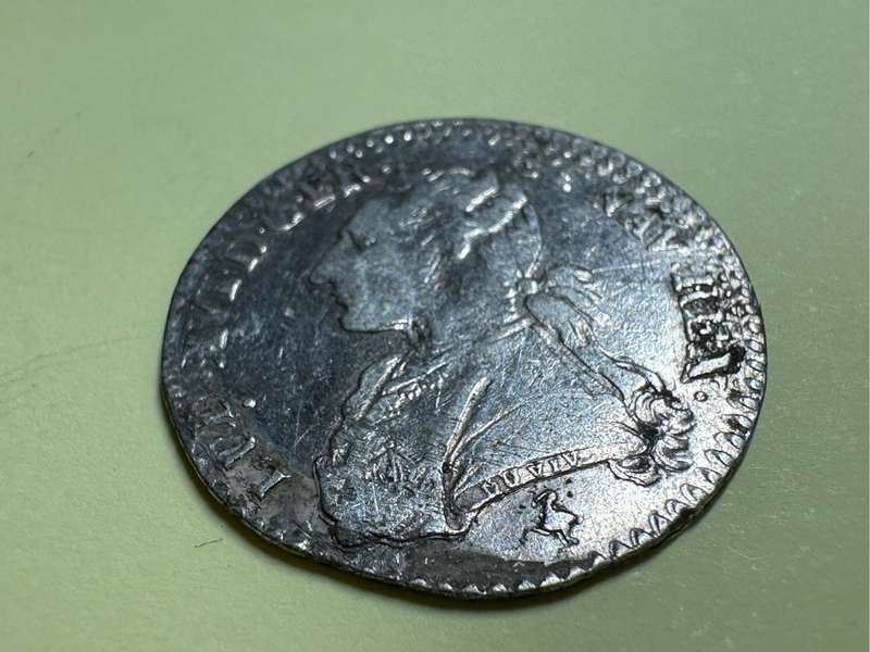 1/10 ecu Louis XVI 1778 French coin